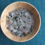 鮭と小松菜のおかゆ（離乳食：中期）